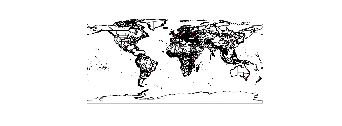 points on shapefile